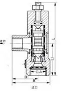 CS44H液体膨胀式蒸汽疏水阀 (尺寸图)
