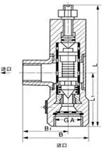 CS41H自由浮球式蒸汽疏水阀 (尺寸图)